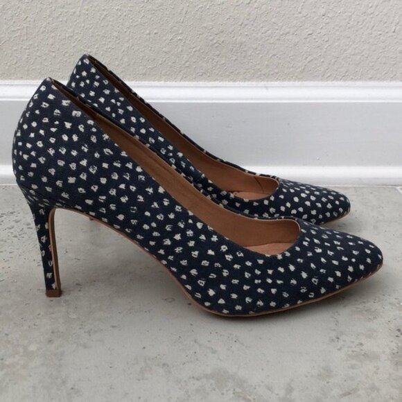 LOFT Women's Denim Speckled Pumps Size 9 - Picture 12 of 16